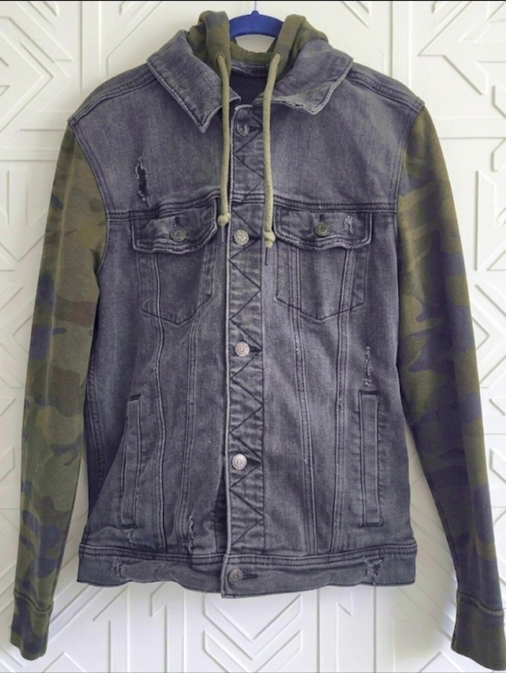 HOLLISTER denim/camo Jacket UNISEX